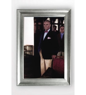 Gümüş Çerçeveli Atatürk Tablo a114