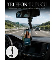 Dikiz Aynası Telefon Tutucu Katlanabilir Ayarlanabilir Araç İçi Telefon Standı