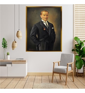 ÇERÇEVELİ ATATÜRK TABLO S715