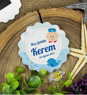 7cm Özel Baskılı Magnet Uv Baskılı - Kaptan Bebek