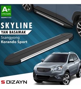 S-Dizayn Ssangyong Korando Sport Skyline Krom Yan Basamak 183 Cm 2019 Üzeri A+ Kalite