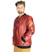 Mode XL Büyük Beden Erkek Mont College Basic Wind 21227 Bordo