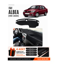 FIAT ALBEA (1999-2005) Uyumlu Torpido Örtüsü Torpido Kılıfı - Siyah