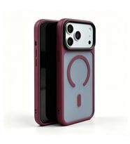Apple iPhone 18 Pro Max Kılıf Mat Arka Yüzey Wireless Şarj Özellikli Zore Flet M-safe Kapak