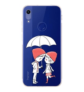 Huawei Honor 8a Uyumlu Kamera korumalı Kapak Aşk Tasarımlı  Şeffaf Kılıf
