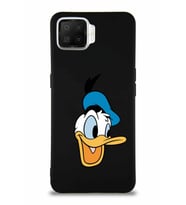 Oppo A73 Soft Premier Kapak Donald Duck-A Tasarımlı Silikon Kılıf - Siyah (Şeffaf)