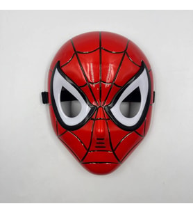 Plastik Işıklı Örümcek Maske Kırmızı