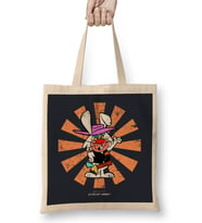 Ricochet Rabbit Retro Japanese Bez Çanta Uzun Saplı