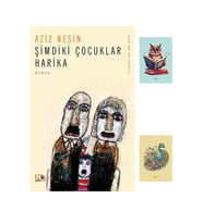Şimdiki Çocuklar Harika - Aziz Nesin - Nesin Yayınevi - 9789759038458 - Not Defterli Seti (Renksiz)