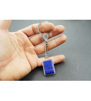 Lapis Taşlı 925 Ayara Gümüş Anahtarlık