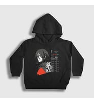 Presmono Unisex Çocuk Siyah Signalis Replica Wake Up Kapüşonlu Sweatshirt 545077tt