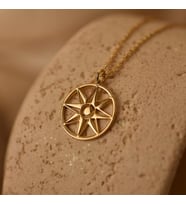 Kişiye Özel 925 Ayar Gümüş Minimal Yıldız Figürlü Kolye (Gold)