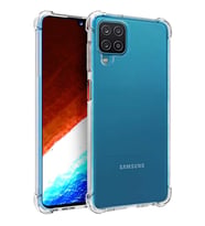 SM Galaxy A12 - M12 Anti-Drop Shockproof Darbe Emici Silikon Kılıf (Şeffaf Hologram)