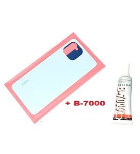 Tkgz Xiaomi Mİ 11 LİTE Arka Kapak Batarya Pil Kapağı (CAM+B-7000) MAVİ