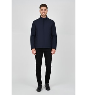 Erkek Hakim Yaka İçi Polarlı Spor Mont 99546 BGL-ST04879 (Lacivert)