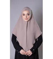 Taş Pratik Hazır Geçmeli Tesettür Eşarp Aerobin Kumaş Düz Hijab 2309_46