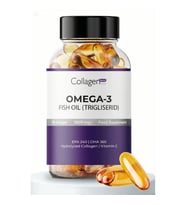 Collagen Forte Platinum Omega 3 Premium Fish Oil, Balık Yağı, Hidrolize Kolajen, Vitamin C 1000mg 90 Softjel Kapsül