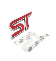 Ford ST 3D Metal Arma Amblem Logo Arka Kırmızı