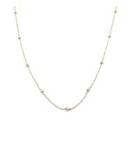 Çelik Zincir Altın Kaplama Küçük Toplu Model - ZN-222 (Gold)