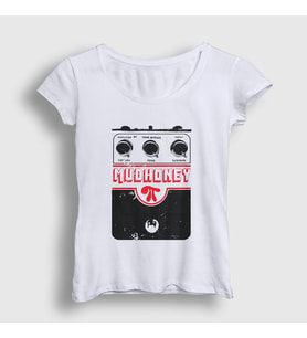 Presmono Kadın Beyaz Big Muff Müzik Mudhoney T-Shirt 502340tt