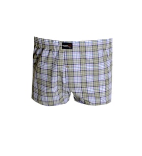 Mode XL Büyük Beden Erkek Boxer Desenli Poplin 6348 Haki