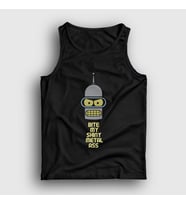 Presmono Unisex Siyah Bite Robot Bender Futurama Atlet 306177tt