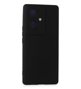 Newface Vivo V29 Lite Kılıf Nano içi Kadife Silikon - Siyah