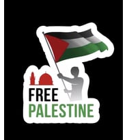 Free Palestine Gaza Araba Sticker Etiket 19CM Gazze Filistin