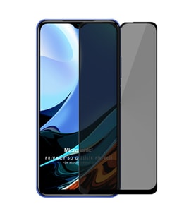 Microsonic Xiaomi Redmi 9T Privacy 5D Gizlilik Filtreli Cam Ekran Koruyucu Siyah