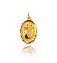 0.25 Gram 14 Ayar Altın Harf Kolye ucu