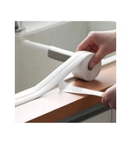 Banyo Küvet Mutfak Lavabo Su Sızdırmaz Bant Su Geçirmez Kenar Bandı Sızdırmazlık Tamir Bandı 3.2 M (Doğal Beyaz)