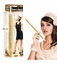30 cm Altın Gold Payetli Tutacağı – 1920’ler Gatsby Parti Aksesuarı