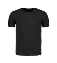 T8569 DEWBERRY BİSİKLET YAKA ERKEK T-SHIRT-KOYU SİYAH