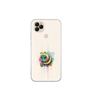 General Mobile GM 22S ile uyumlu Splash arı tasarımlı şeffaf silikon kılıf