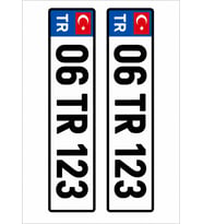 Kişiye Özel Plaka Sticker