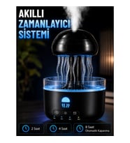 Mey İthalat® Denizanası Tasarımlı Ultrasonik Hava Nemlendirici RGB LED Işıklı Sessiz Buhar Makinesi