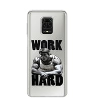 Xiaomi Redmi Note 9S - Redmi Note 9 PRO Uyumlu Arnold Fitness Tasarımlı Şeffaf Telefon Kılıfı