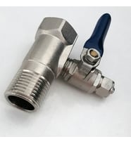 Lotto Filters Su Arıtma Hat Alma T 1/2" ve Mini Küresel Vana 1/4" (Metal)