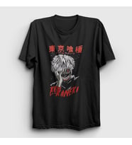 Presmono Unisex Siyah Ken Kaneki Anime Tokyo Ghoul T-Shirt 136707tt