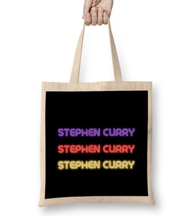 Stephen Curry - Basketball gifts Vintage Retro Rainbow Quotes For BOYS AND Dad Bez Çanta Uzun Saplı