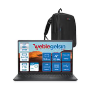 Dell Inspiron 3530 Intel Core I5-1334U 64GB 1tb SSD 15.6" 120Hz Fhd Ubuntu I35303407U08 + Zetta Çanta