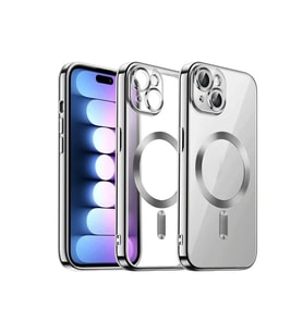 Mey İthalat® iPhone 13 Kılıf Kross Magneticsafe Kapak - Gümüş