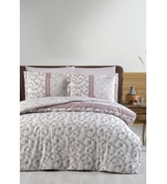 RANFORCE ÇİFT KİŞİLİK NEVRESİM TAKIMI EMBROİDERED (Lila)