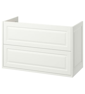 Lavabo Dolabı, Beyaz, 100x48x63 cm, 2 Çekmeceli