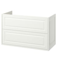 Lavabo Dolabı, Beyaz, 100x48x63 cm, 2 Çekmeceli