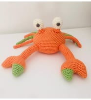 Sevimli Yengeç Amigurumi Organik Oyuncak