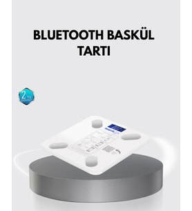 Bluetooth Akıllı Tartı – 8 Fonksiyonlu Dijital Baskül, 180 kg Kapasiteli