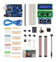 Kutulu Robotik Kodlama Arduino Uno Ekonomik Başlangıç Seti 26 Çeşit 148 Parça