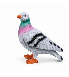 Canlı Boy Güvercin Biblo Polyester Dekoratif Heykel Hediyelik Ev Ofis Bahçe Dekoru 24 cm