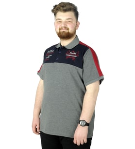 Mode XL Büyük Beden T-Shirt Polo When You Are 22334 Antramelanj
